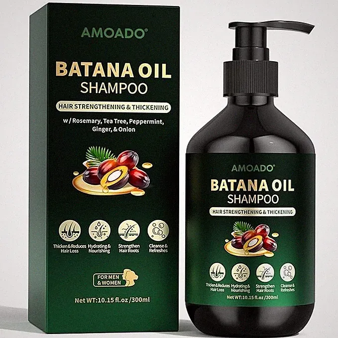 Batana Oil Shampoo for Hair Growth, Strengthening, Thickening, Sulfate Free H...