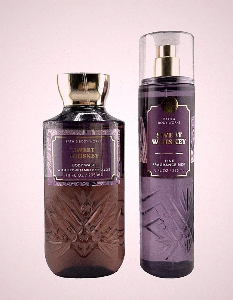 Bath & Body Works Sweet Whiskey Body Wash & Fine Fragrance Mist - Lot of 2