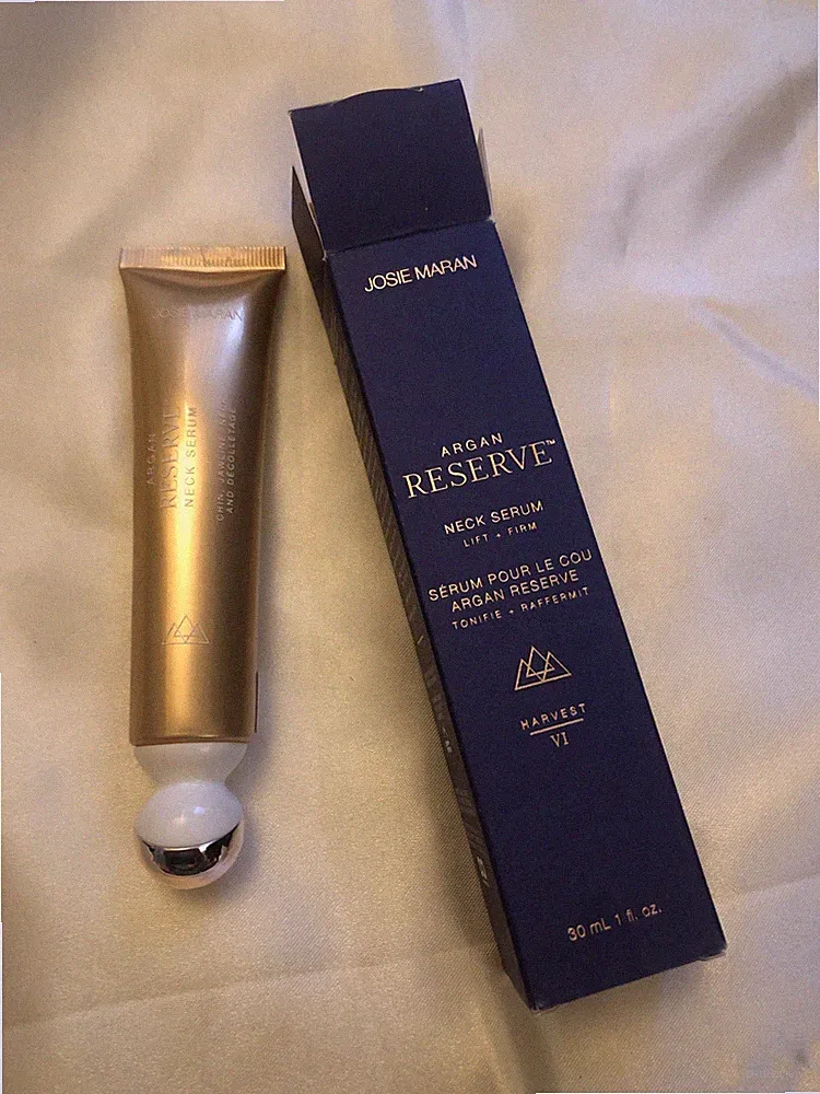 Josie Maran Argan Reserve Neck Serum Lift + Firm With Rollerball 30ml NIB