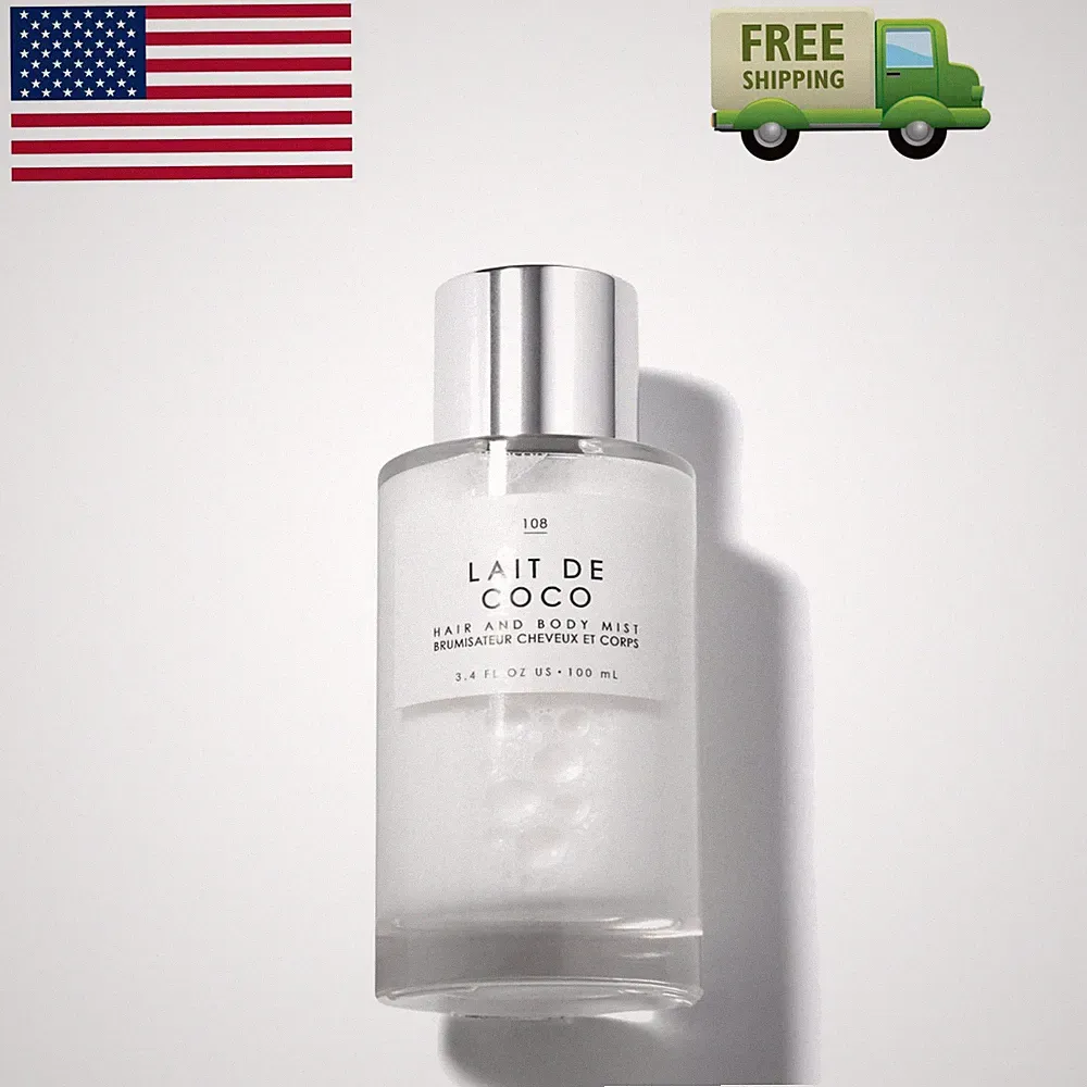 Lait de Coco Hair & Body Spray Mist - Bergamot, Vanilla, Coconut Fragrance No...