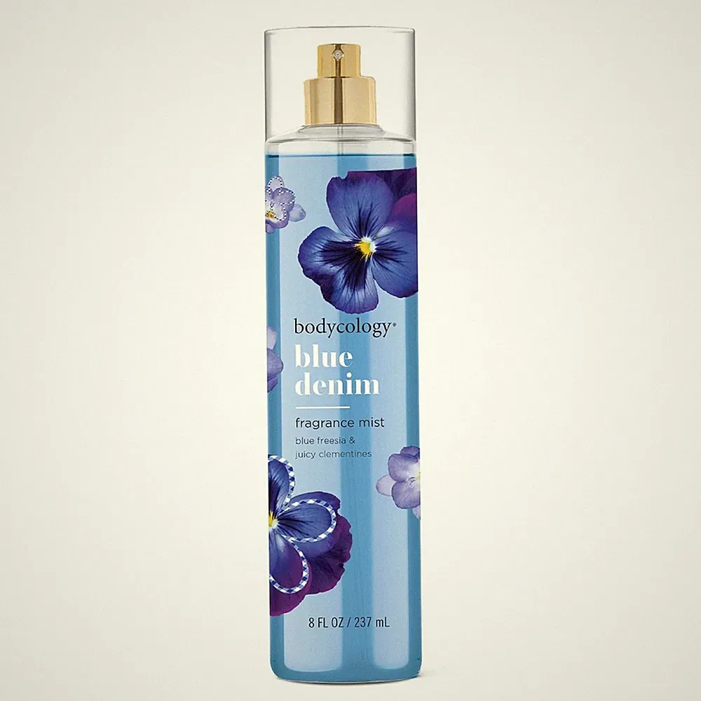 Long Lasting Fragrance Body Mist Blue Denim Scent 8 fl oz Spray for Women