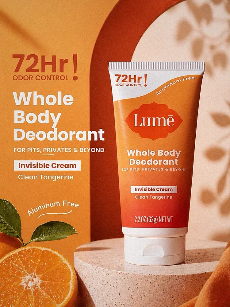 Lumē - Whole Body Invisible Deodorant - Scent: Clean Tangerine - 2.2 oz/ 62 g