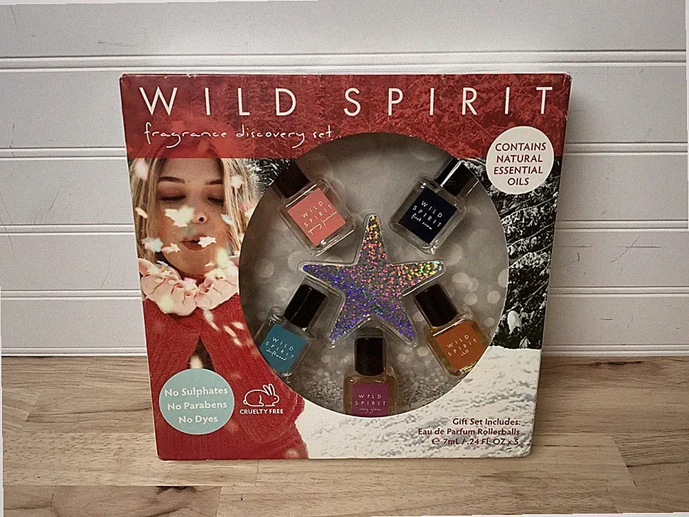 New Wild Spirit Fragrance Discovery Gift Set Women Essential Oil Sulfate Free