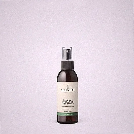 Sukin Hydrating Mist Toner, Rosewater Facial Mist Spray, 4.23 Fl Oz