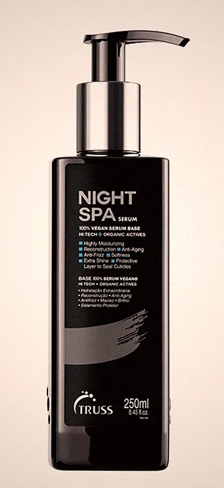 TRUSS Night Spa Serum Anti-Frizz Shine Paraben/Sulfate-Free 250 mL